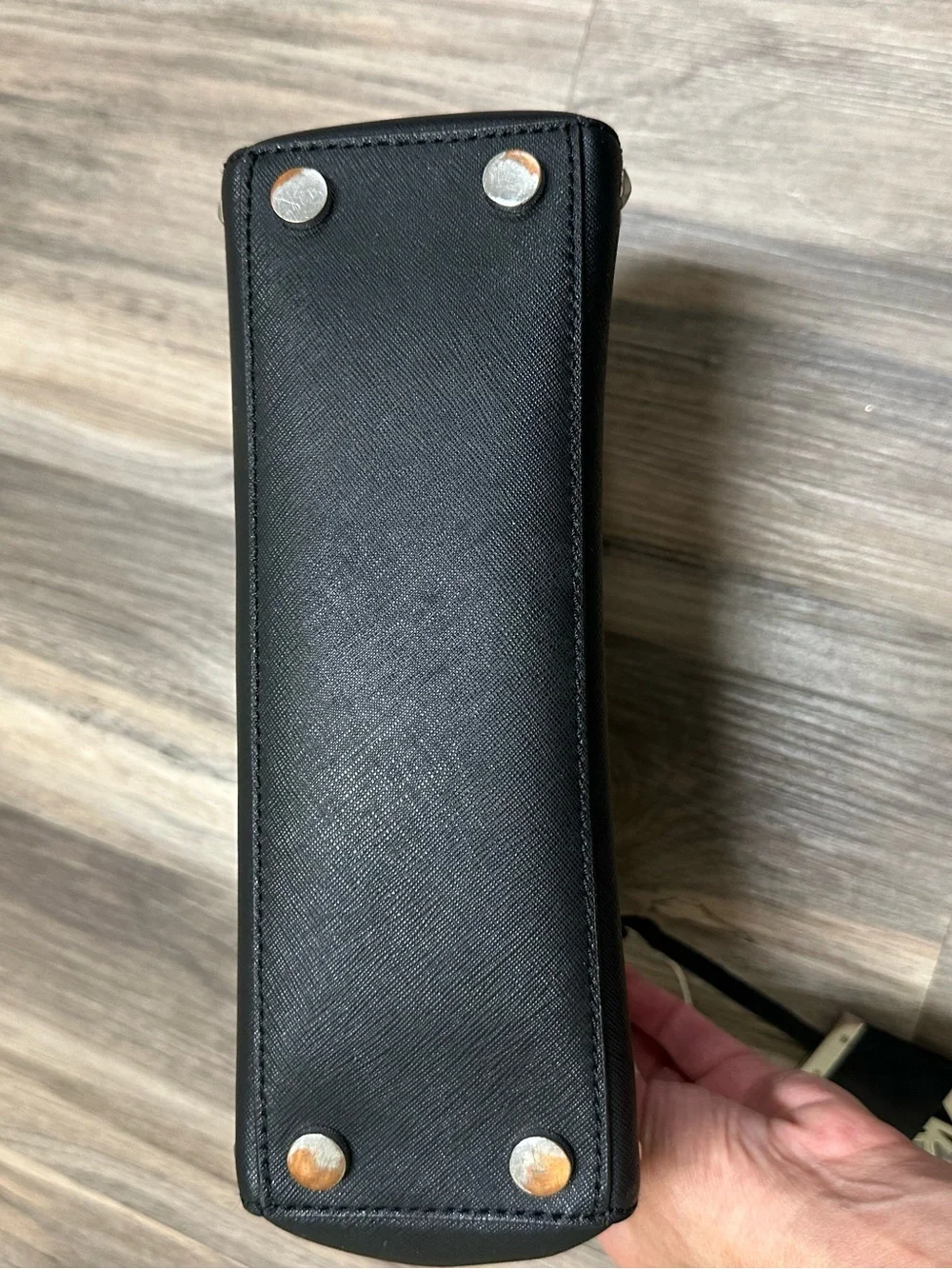 Michael Kors Ava Black Studded Satchel